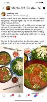 Feeback của học viên lớp học nấu ăn ngon tại Pyxis Việt Nam