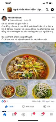 Bài thực hành thực tế học viên lớp học nấu ăn ngon tại Pyxis Việt Nam