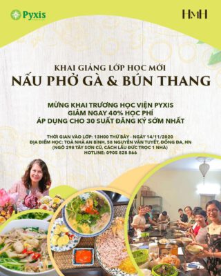 Lớp phở gà và bún thang